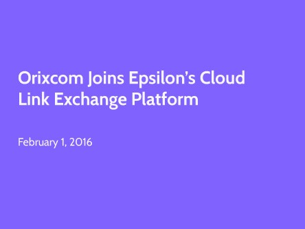 Orixcom Joins Epsilon’s Cloud Link Exchange Platform